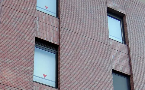 Main image of What is the red triangle on the window? | Japanese architectural design standards