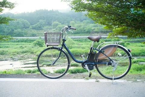 Main image of Riding electrically power-assisted bicycles (e-bikes) in central Tokyo